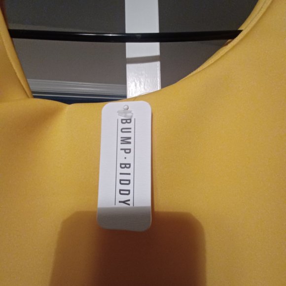 Maternity Penelope Ruffle Gown -Yellow - Picture 2 of 5